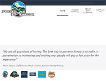 Tablet Screenshot of americanheritagerailways.com